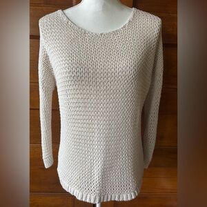 GAP Women's Light Beige Knit Sweater